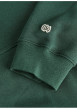 Thumbnail Sweat vert à imprimé avec une coupe droite et un col à capuche - Image 3