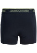 Thumbnail Lot de 3 Boxers classique en coton biologique marine uni avec taille élastiquée - Image 2