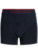 Thumbnail Lot de 3 Boxers classique en coton biologique marine uni avec taille élastiquée - Image 3