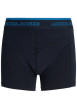 Thumbnail Lot de 3 Boxers classique en coton biologique marine uni avec taille élastiquée - Image 4