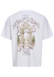 Thumbnail T-shirt en coton blanc à imprimé avec une coupe droite et un col rond - Image 2