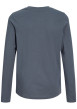 Thumbnail T-shirt en coton gris à imprimé avec des coupe droite et un col rond - Image 2