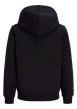 Thumbnail Sweat noir uni à capuche avec une coupe droite et des manches longues - Image 2