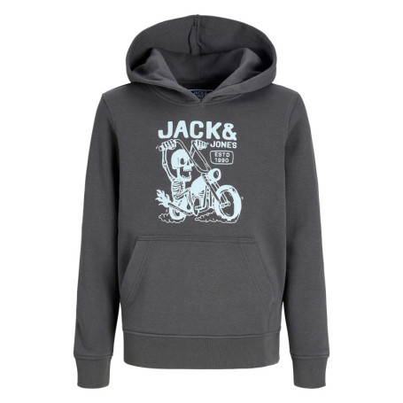 Sweat anthracite à imprimé avec une coupe...