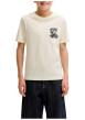 Thumbnail T-shirt en coton écru à imprimé avec une coupe droite et un col rond - Image 3