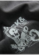 Thumbnail T-shirt en coton anthracite à imprimé avec une coupe droite et un col rond - Image 4