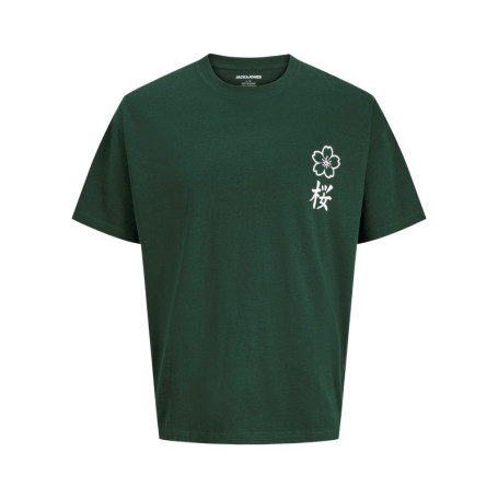 T-shirt en coton sapin à imprimé avec une coupe...