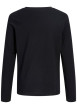 Thumbnail T-shirt en coton noir à imprimé avec un coupe droite et un col rond - Image 2
