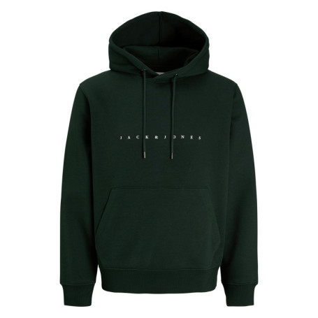 Sweat en coton mélangé vert uni avec une coupe...