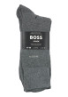Thumbnail Chaussettes hautes en coton mélangé grise unies avec un logo brodé - Image 2