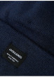 Thumbnail Bonnet marine uni en maille tricotée pourvu d'un large revers - Image 2