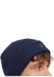 Thumbnail Bonnet marine uni en maille tricotée pourvu d'un large revers - Image 3