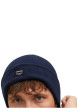 Thumbnail Bonnet marine uni en maille tricotée pourvu d'un large revers - Image 4