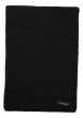 Thumbnail Écharpe noire unie en maille tricotée avec une forme rectangle - Image 2