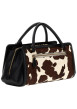 Thumbnail Sac en cuir noir à motif animalier avec zip et boutons à pression - Image 2