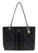 Thumbnail Sac shopping noir avec imprimé monogramme et muni de 2 anses