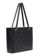 Thumbnail Sac shopping noir avec imprimé monogramme et muni de 2 anses - Image 2