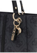Thumbnail Sac shopping noir avec imprimé monogramme et muni de 2 anses - Image 4