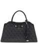 Thumbnail Sac noir à imprimé monogramme avec un zip et un bouton à pression