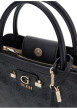 Thumbnail Sac noir à imprimé monogramme avec un zip et un bouton à pression - Image 3