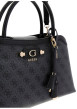 Thumbnail Sac noir à imprimé monogramme avec un zip et un bouton à pression - Image 5