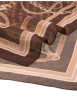 Thumbnail Foulard chocolat en forme carrée avec des imprimés chaînes et monogrammes - Image 3