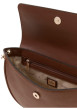 Thumbnail Sac à bandoulière camel uni avec une anse et une fermeture à rabat avec pression - Image 3