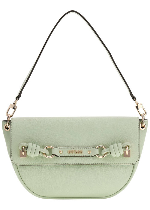 Sac à bandoulière vert d'eau uni avec poche...