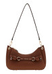 Thumbnail Sac à main porté épaule camel pourvu d'un zip et d'une anse