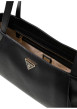 Thumbnail Sac à main porté épaule noir uni avec une fermeture à zip et muni de 2 anses - Image 3