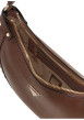 Thumbnail Sac à main porté épaule marron uni avec une anse à bord tressé - Image 3