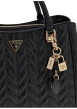 Thumbnail Sac porté mains noir avec imprimé monogramme et muni de 2 anses - Image 3