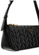 Thumbnail Mini sac noir avec imprimé monogramme et muni d'une lanière amovible - Image 4