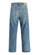 Thumbnail Jean stone en coton avec une coupe droite muni d'un zip et d'un bouton - Image 2