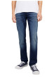 Thumbnail Jean indigo avec une coupe slim muni d'un zip et d'un bouton - Image 3