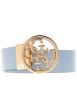 Thumbnail Ceinture noire et bleue réversible avec imprimé monogramme - Image 3