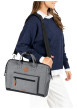 Thumbnail Sac ordinateur Messenger Getaria anthracite pourvu d'une bandoulière amovible - Image 6