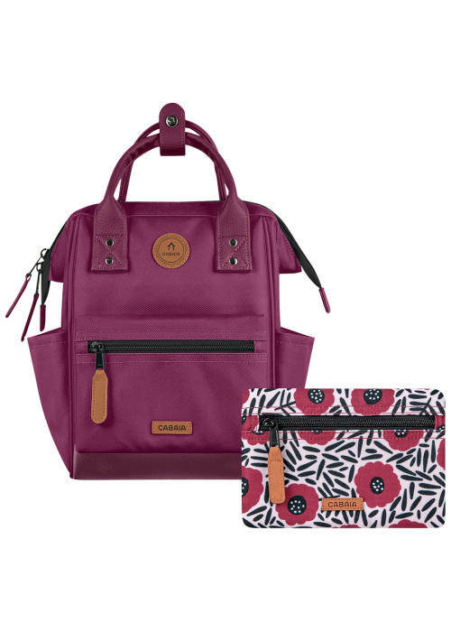 Sac à dos Adventurer XS Nice bordeaux pourvu de pochettes amovibles