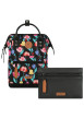 Thumbnail Sac à dos Adventurer XS Genoa noir floral pourvu de pochettes amovibles