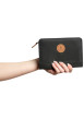 Thumbnail Portefeuille Wallet M Cambridge noir pourvu d'une fermeture zippée - Image 4