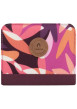 Thumbnail Portefeuille Wallet S Montreuil rose à motifs pourvu d'une fermeture zippée