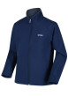 Thumbnail Sweat marine à rayures blanches avec une coupe droite et un col polo