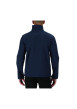 Thumbnail Sweat marine à rayures blanches avec une coupe droite et un col polo - Image 2
