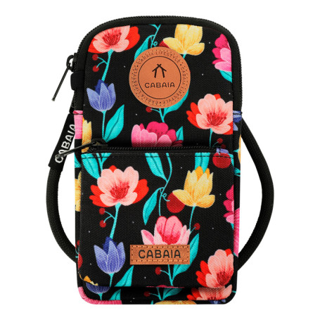 Étui de téléphone Phone Bag Genoa noir à motif...