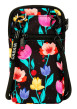 Thumbnail Étui de téléphone Phone Bag Genoa noir à motif floral pourvu d'une bandoulière - Image 3