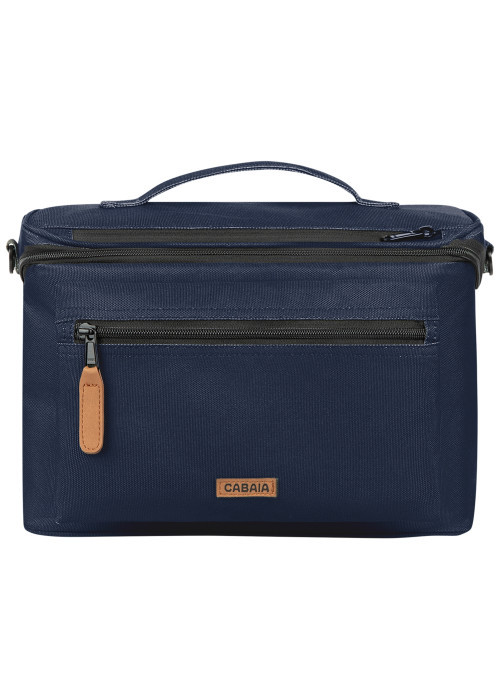 Trousse Vanity M Reykjavik marine pourvue d'une sangle d'attache pour valise