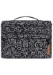 Thumbnail Trousse Vanity M Amiens noire à motifs avec sangle d'attache pour valise - Image 3