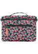 Thumbnail Trousse Vanity M Cagliari rose à motif floral avec sangle d'attache pour valise