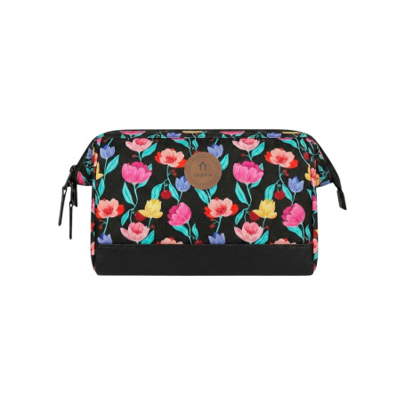 Trousse Travel Kit M Genoa noire à motif floral...