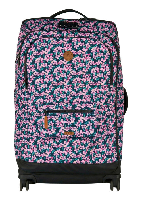 Valise Traveler 4 roues L Cagliari rose floral...